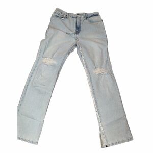 Good American Light Blue Straight Leg Jeans